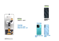 ASA شاشات شامل POP 5 LITE - BD4 / SMART 6 - X6511 / SPARK GO 2022 - KG5 - منتج عالي الجودة من مجموعة السيفي