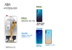 ASA شاشات وكالة شامل TECNO SPARK 4 - KC8 - KC2 - INFINX HOT8 - X653 - X650 - CAMON 12 - CC7 ( T ) - منتج عالي الجودة من مجموعة السيفي