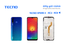 ASA شاشات وكالة شامل TECNO SPARK 4 - KC8 - KC2 مع العضمة - منتج عالي الجودة من مجموعة السيفي