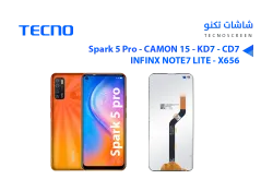 ASA شاشات تكنو Tecno Spark 5 Pro - CAMON 15 - KD7 - CD7 Infinix Note7 Lite X656 - منتج عالي الجودة من مجموعة السيفي