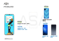 ASA شاشات وكالة شامل SPARK GO - KC1 / SPARK 4 AIR - KC6 / INFINX SMART HD 2021 - X612 - منتج عالي الجودة من مجموعة السيفي