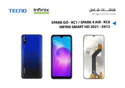 ASA شاشات شامل SPARK GO - KC1 / SPARK 4 AIR - KC6 / INFINX SMART HD 2021 - X612 - منتج عالي الجودة من مجموعة السيفي