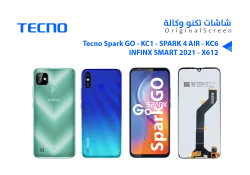 ASA شاشات تكنو وكالة TECNO SPARK GO - KC1 - SPARK 4 AIR - KC6 - INFINX SMART 2021 - X612 - منتج عالي الجودة من مجموعة السيفي