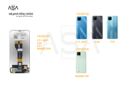 ASA شاشات وكالة شامل OPPO C11 2021 - C20 - C21 - NARZO 50i ( O ) - منتج عالي الجودة من مجموعة السيفي
