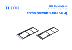 ASA حامل شريحة تكنو TECNO POUVOIR 3 AIR (LC6) - منتج عالي الجودة من مجموعة السيفي