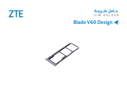 ASA حامل شريحة  ZTE V60 DESIGN - منتج عالي الجودة من مجموعة السيفي