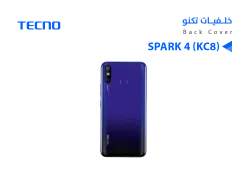 ASA كفر خلفي تكنو SPARK 4 (KC8) ازرق - منتج عالي الجودة من مجموعة السيفي