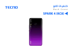 ASA كفر خلفي تكنو SPARK 4 (KC8) بنفسجي - منتج عالي الجودة من مجموعة السيفي