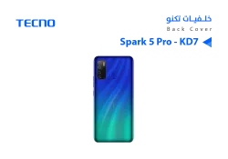ASA كفر خلفي تكنو (KD7) Spark 5 Pro ازرق - منتج عالي الجودة من مجموعة السيفي