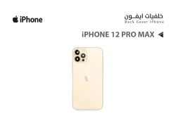 ASA كفر خلفي ايفون iPhone 12 PRO MAX ذهبي - منتج عالي الجودة من مجموعة السيفي
