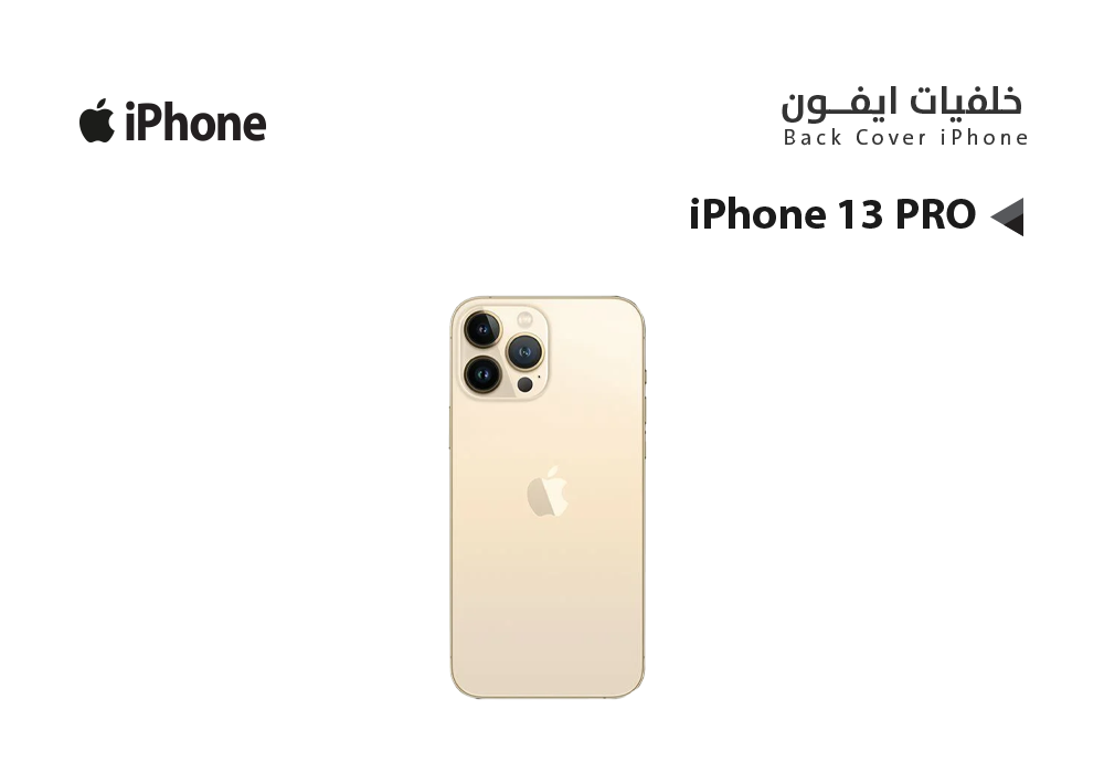 ASA - كفر خلفي ايفون IPHONE 13 PRO  ذهبي